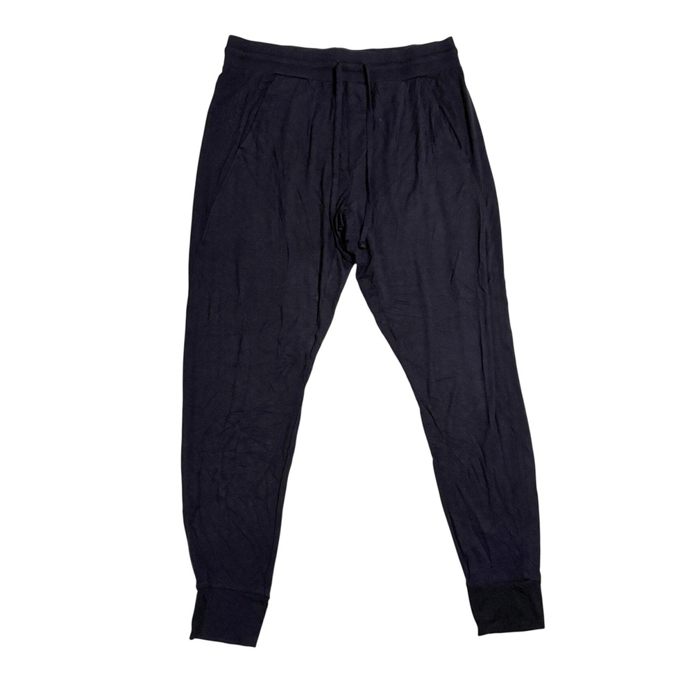 Tommy John Second Skin Lounge Jogger Size M Black Pants Drawstring Modal